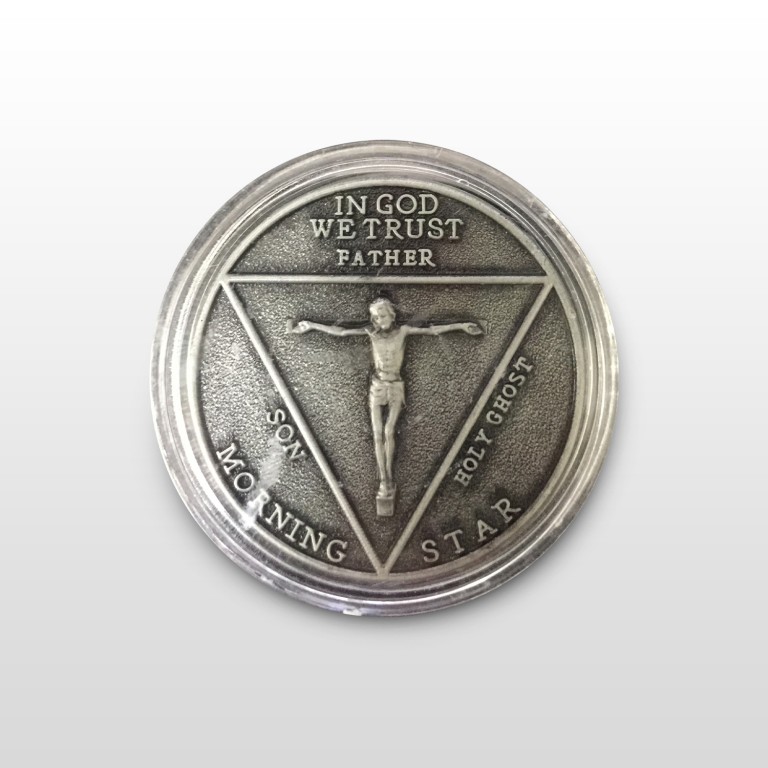Lucifer Morningstar (TV Show) Pewter-Tone Inspired Replica Coin 1:1 Scale - case included