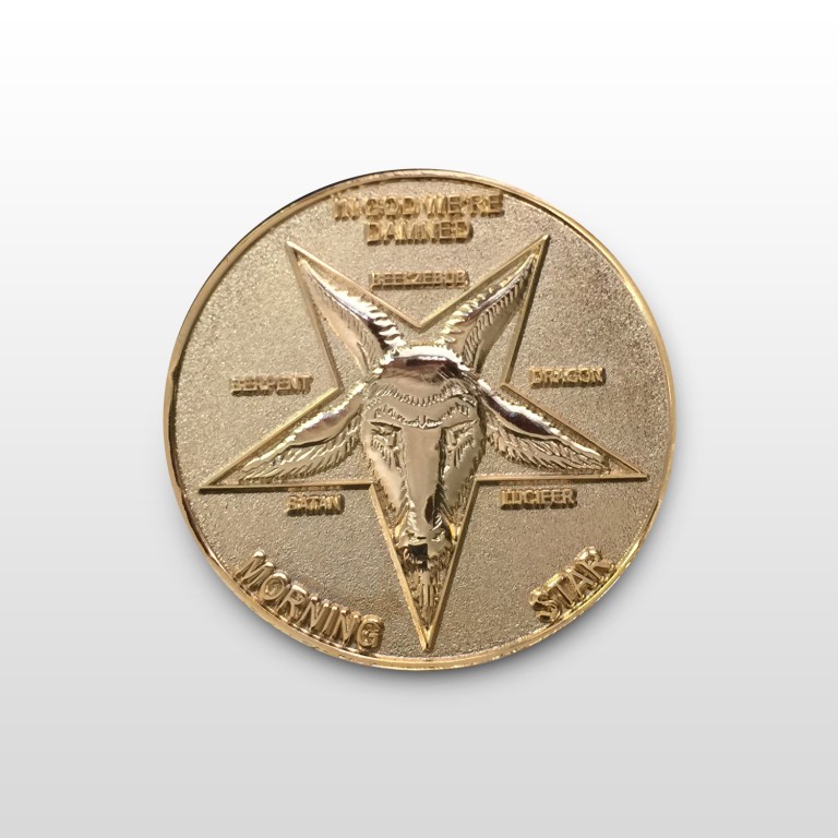 Lucifer Morningstar (TV Show) Gold-Tone Inspired Replica Coin 1:1 Scale - no case