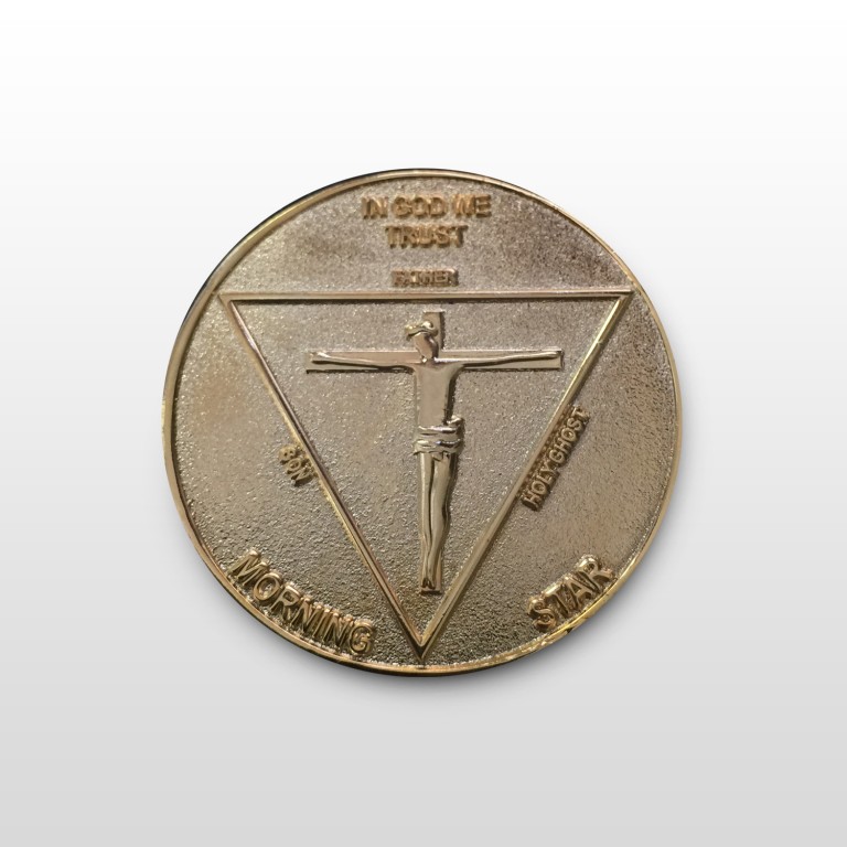 Lucifer Morningstar (TV Show) Gold-Tone Inspired Replica Coin 1:1 Scale - no case